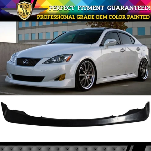 Fit 06-08 Lexus IS250 IS350 V Front Bumper Lip Spoiler Painted Color