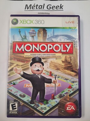 Monopoly Xbox 360 NoManual Tested EN Free Shipping in Canada !!