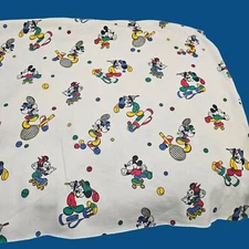 Peter Pan Fabrics Mickey Minnie Sports Golf Tennis Skating Fabric 240" x 80"