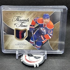2023-24 Upper Deck Artifacts Andrew Cogliano Threads Of Time Patch 🔥# 04/25🔥