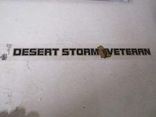 WINDOW DECAL STICKER MILITARY DESERT STORM VETERAN APPROX 15 INCHES LONG