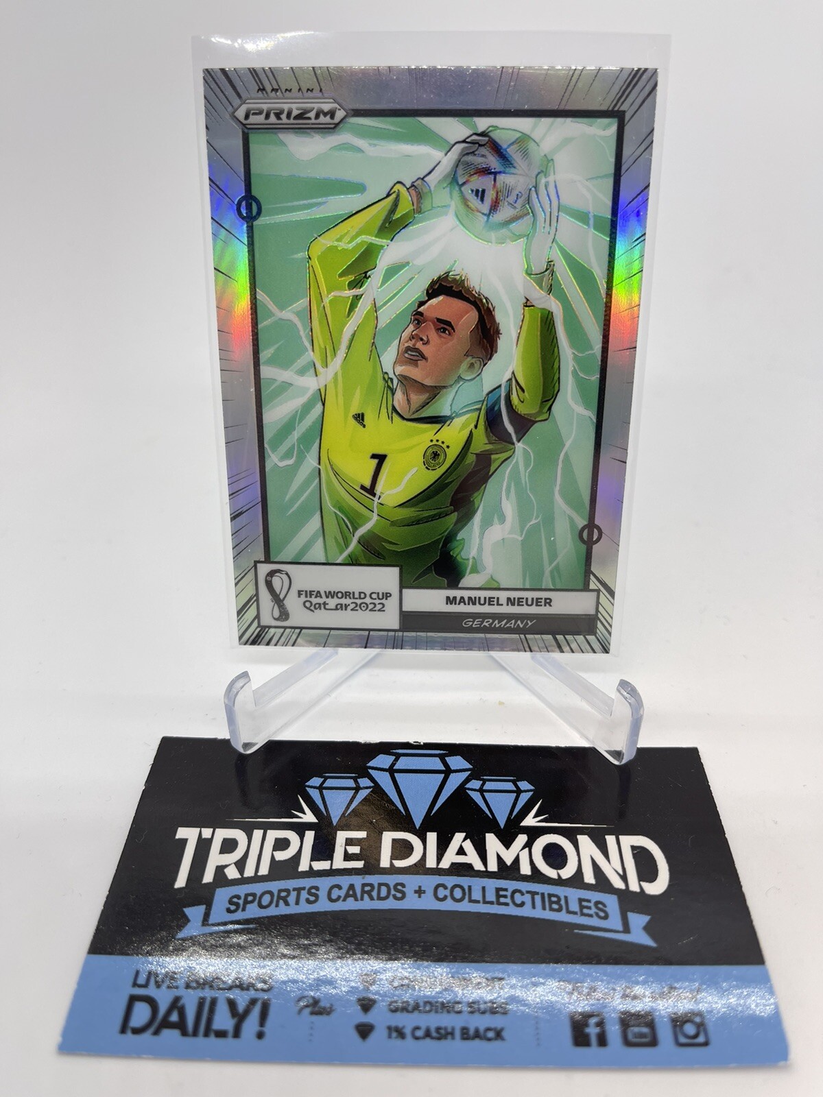 2022 Panini World Cup Prizm Manuel Neuer Manga #9 Germany