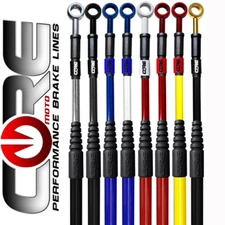 MX HONDA CR125R CR250R 2002-2007 CORE MOTO FRONT AND REAR BRAKE LINE KIT