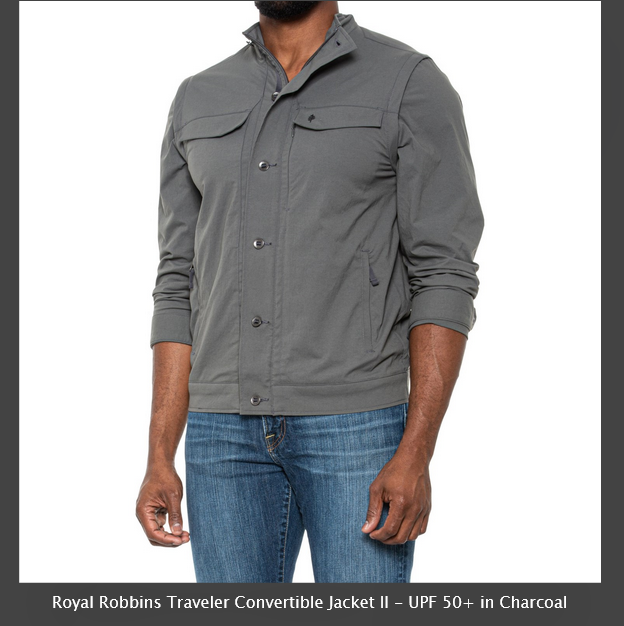 2XL~Royal Robbins Traveler Convertible Jacket II Size 2XL Khaki or