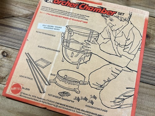 VTG NOS 1978 Mattel Hot Wheels Scorcher Chamber Set Original Box SEALED No. 2974 - 第 8/11 張圖片