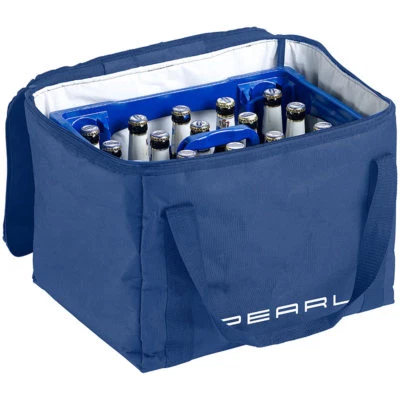 PEARL Isolierte Kühltasche, verstärkter Trageriemen für Bierkästen, 30 Liter