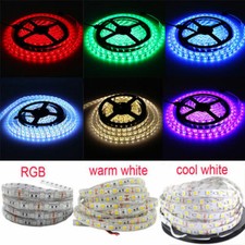 5M 10M SMD 5050 RGB white Waterproof 300 LED Flexible 3M Tape Strip Light DC 12V