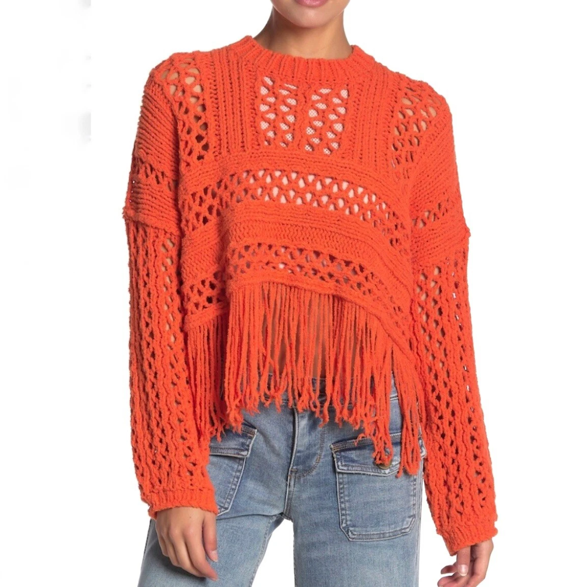 Louis Vuitton Open Side Striped Crochet Knit Crop Top