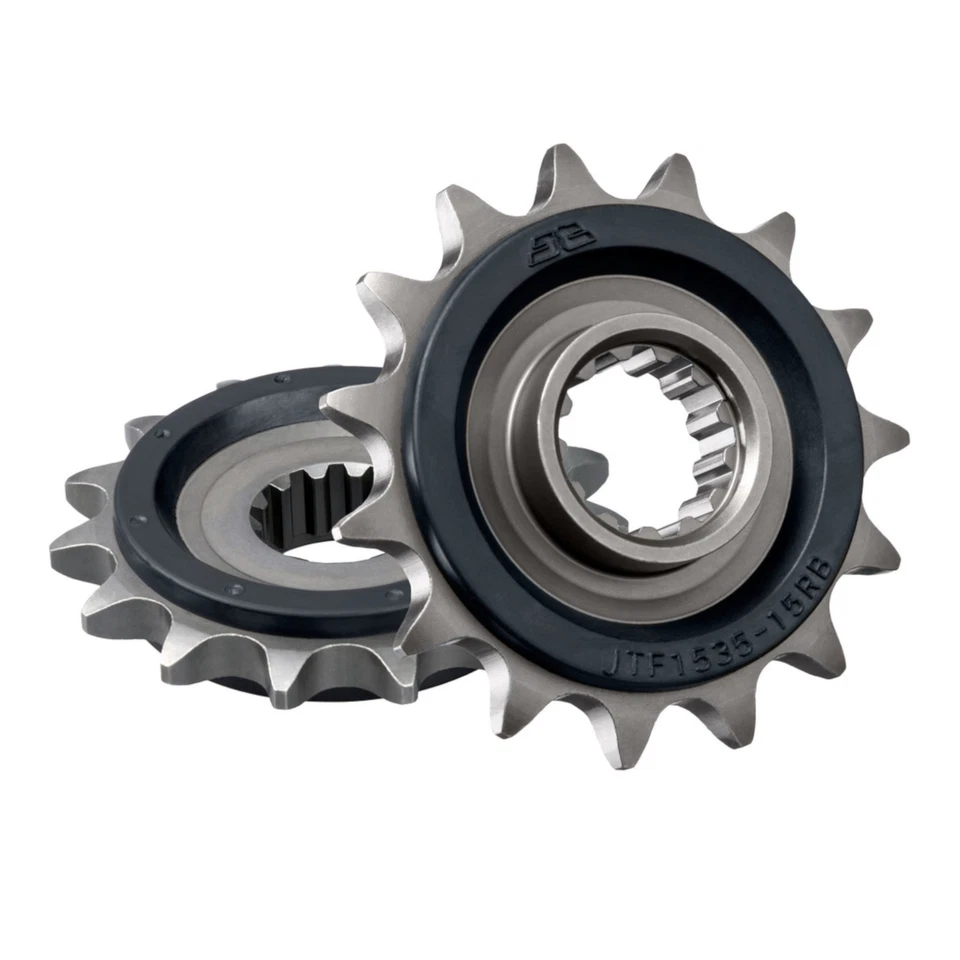 Piñón JT para Kawasaki ZX-6R 600 Ninja 1998-2002 delantero goma negro Foto 2 de 4