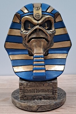 Iron Maiden 10'' Eddie Pharaoh FIGURE Powerslave Sphinx Statue Figurine BUST New