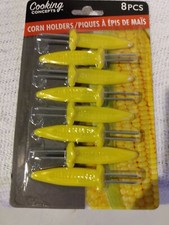 8 Corn  Cob Holders Skewers BBQ grilling  cam...