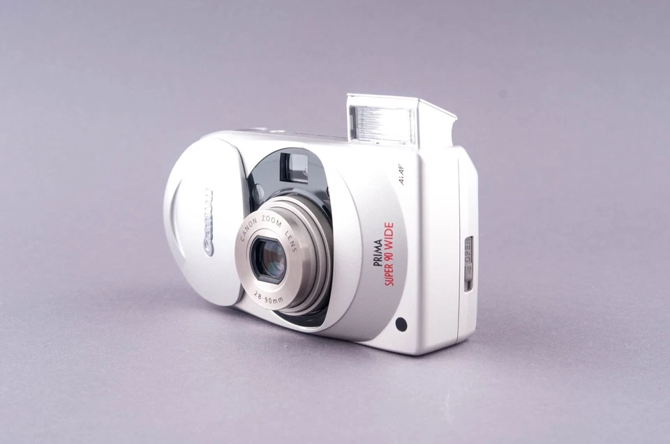 Canon Prima Super 90 Wide 35mm Point & Shoot Film Camera BOX - Image 3 of 4