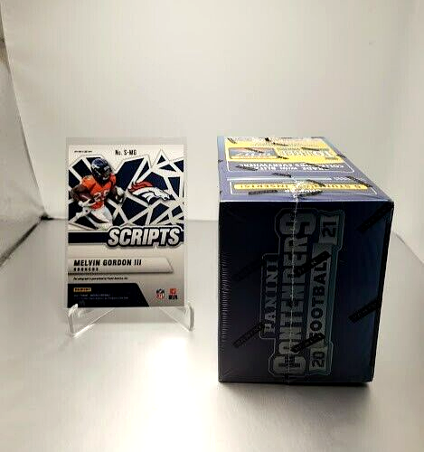 Melvin Gordon Scripts S-MG & 2021 Contenders Football Blaster Box ...