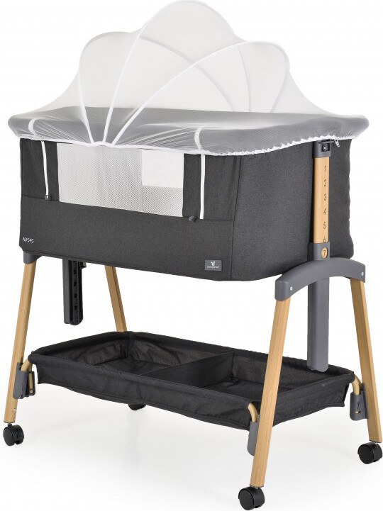 Lettino Culla Neonato da Campeggio Fianco Letto Co-sleeping Black - Adoro MONI