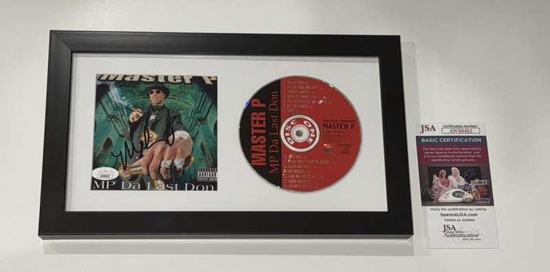 MASTER P SIGNED FRAMED MP DA LAST DON CD AUTOGRAPHED JSA COA