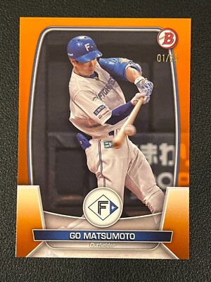 Go Matsumoto 2023 Bowman NPB Nippon Orange Parallel /25 82