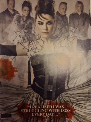 EVANSCENCE AMY LEE A4 POSTER KERRANG MAGAZINE UK  Mint 