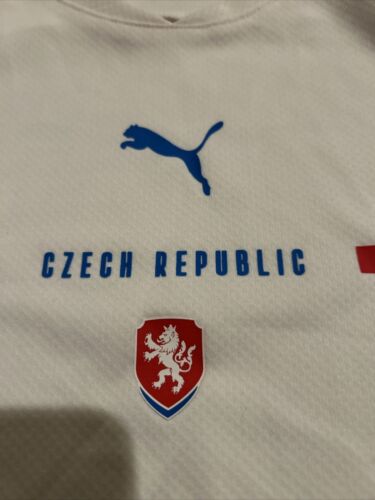 Puma Czech Republic National Away Soccer Jersey White 764801-01 Mens Size S - Picture 3 of 7