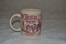 Christian Mug Religious "Jesus God's Gift wrapped in Love" Evangelical Dickson's