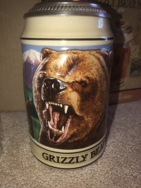 Budweiser Endangered Species Series Grizzly Bear Stein
