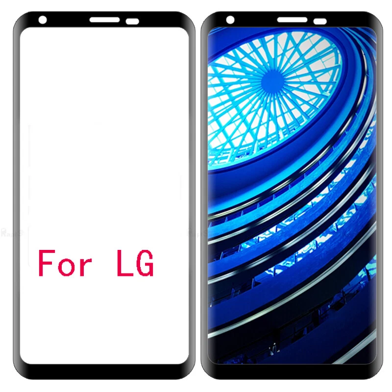 Curved Full Cover Tempered Glass For LG G8 G9 V50 V40 V30 Screen Protector Film - Image 2 of 4