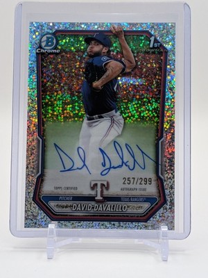 2026 Bowman Chrome David Davalillo 1st Speckle Refractor Auto /299 #CPA-DDA...