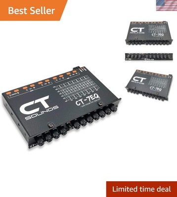 7 Band 1/2 Din Parametric Car Audio Equalizer
