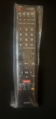 Sharp AQUOS TV Remote Control GB118WJSA OEM Genuine Authentic Brand New Netflix