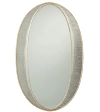 Arteriors Nadine 32" W x 52" H Oval Framed Bathroom Mirror 6119