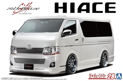 Aoshima 1/24 Toyota Silk Blaze TRH200V Hiace Ver.III 2010 Tuned Van Model Kit