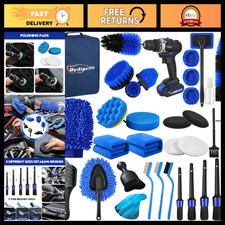 34pcs Car Detailing Kit - Complete Brush Set Cleaning Tools For Auto Wash 34pcs Car Detailing Kit - Complete Brush Set Cleaning Tools For Auto Wash