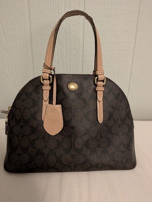 Coach Signature Canvas Kelsey Satchel F26184 Brown Monogram Handbag