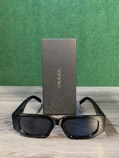 Prada Sunglasses 8297 Shiny Black/  Black lenses, Big 142 mm Frame Width, Italy