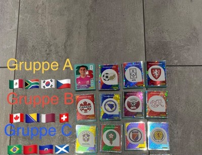Panini WM 2026 Sticker Gruppe A, B, C und FCW AUSWÄHLEN, AUSSUCHEN alle Sticker