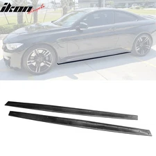 Fits 15-19 BMW M4 F82 F83 Performance Side Skirts Rocker Panel Extensions - PU