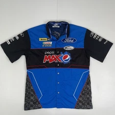 Ford Performance Racing FPR Pepsi Max Button Up Shirt Mens Size Large