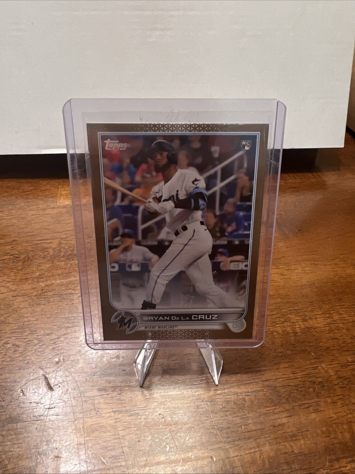 Bryan De La Cruz 2022 Topps Series 1 #22 Gold Parallel /2022 Rookie RC