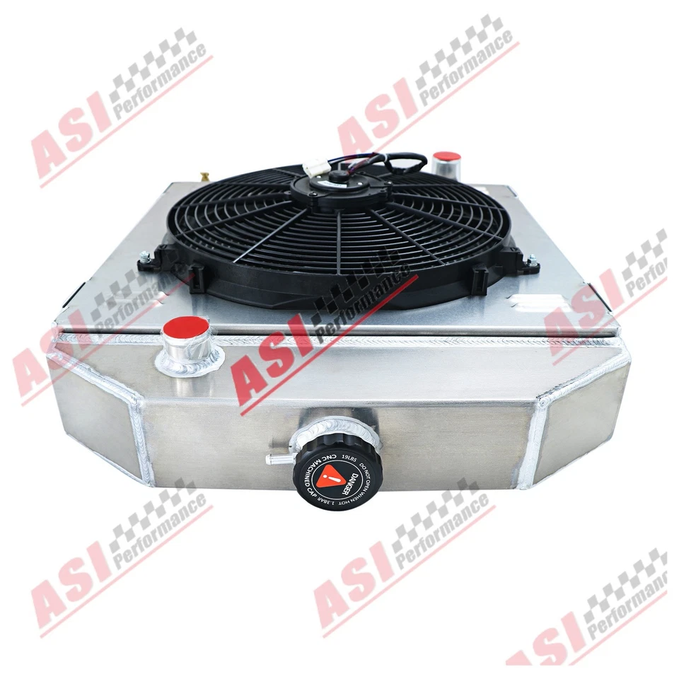 3Row Radiator+Shroud Fan fit 49-1953,52 Ford Cars Club Crestline Country Sedan - Изображение 4 из 4