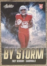 2024 PANINI ABSOLUTE TREY BENSON RB CARDS ROOKIE #BS-TBN BY STORM SP