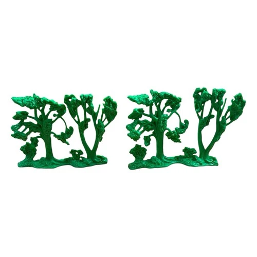 Vintage Marx Disneyland Playset Trees Replacement Part 1960s Toy Diorama Lot (2)