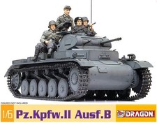 Pz.Kpfw.II Ausf.B Tank Panzerkampfwagen 2 Panzer 1:6 Model Kit Dragon 75025