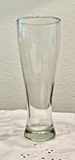 Libbey Crystal Pilsner Glass Clear Tall Vintage Barware Beer Glass 9.25"