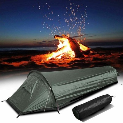 1-2Personen Camping Zelt Wasserdicht Tragbarer Trekking Biwak 40*10*10cm DHL