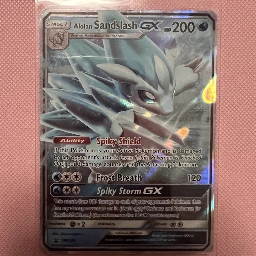 Pokemon Company Alolan Sandslash GX SM236 SM Promo Holo 200 HP English