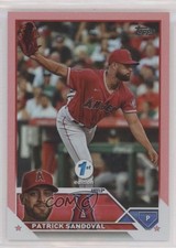 2023 Topps Series 1 1st Edition Hot Pink Foil 2/10 Patrick Sandoval #327 k0w