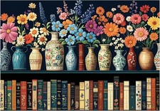 Paint by Numbers for Adult, Book Vase 16x20INCH,