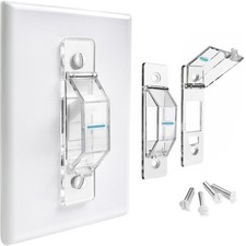 2 Pack Light Switch Cover Guard,Wall Light Switch Lock With Glow In The Dark Eff
