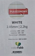 Colorfabb 2.85mm 3d Printer Filament PLA Economy 2.2KG