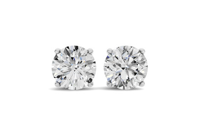 0.40-4 Carat 14K Gold Lab Grown Diamond Stud Earrings for Women 4Prong Push Back