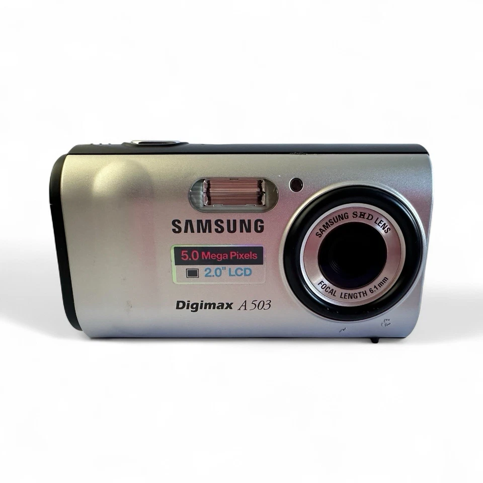 Samsung Digital Camera Digimax A503 5.0MP Silver - Tested In Original Box - Image 4 of 4